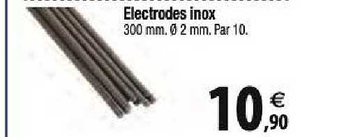 électrodes Inox