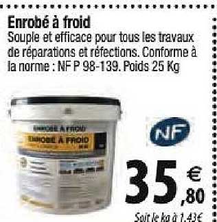 enrobé à froid