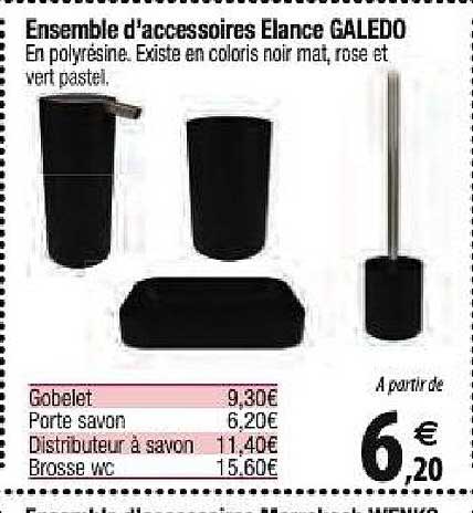 ensemble d'accessoires elance galedo
