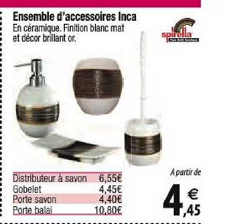 ensemble d'accessoires inca spirella