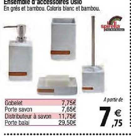 ensemble d'accessoires usio spirella