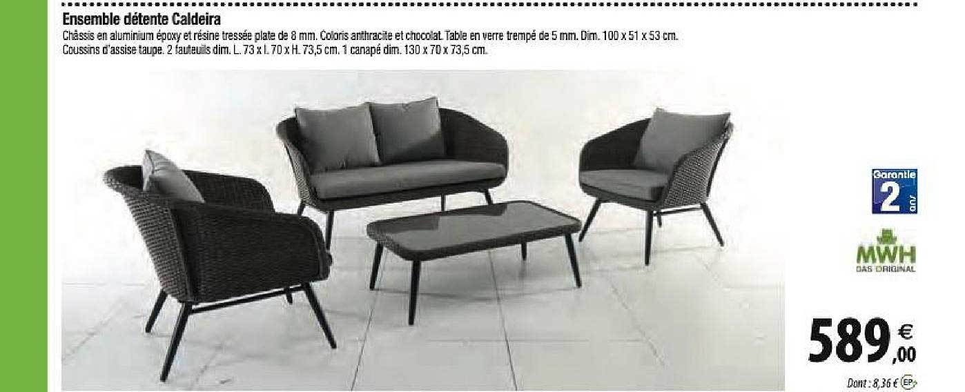 ensemble détente caldeira