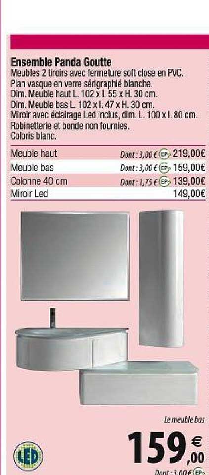 ensemble panda goutte