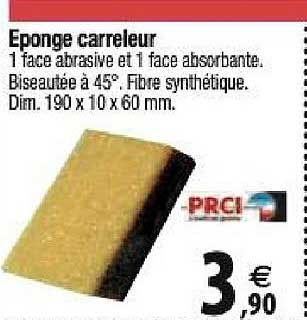 éponge carreleur
