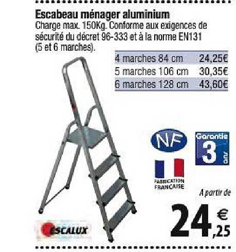 Escabeau Mélanger Aluminium