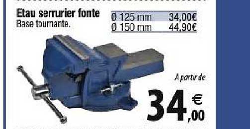 étau serrurier fonte