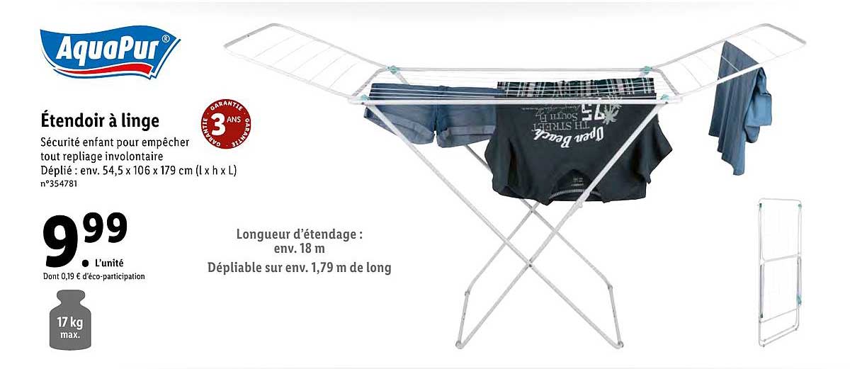 étendoir à Linge Aquapur