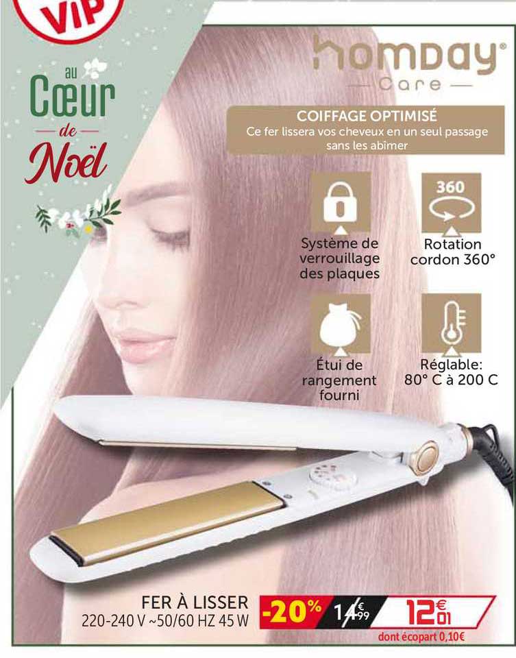 fer à lisser homday care