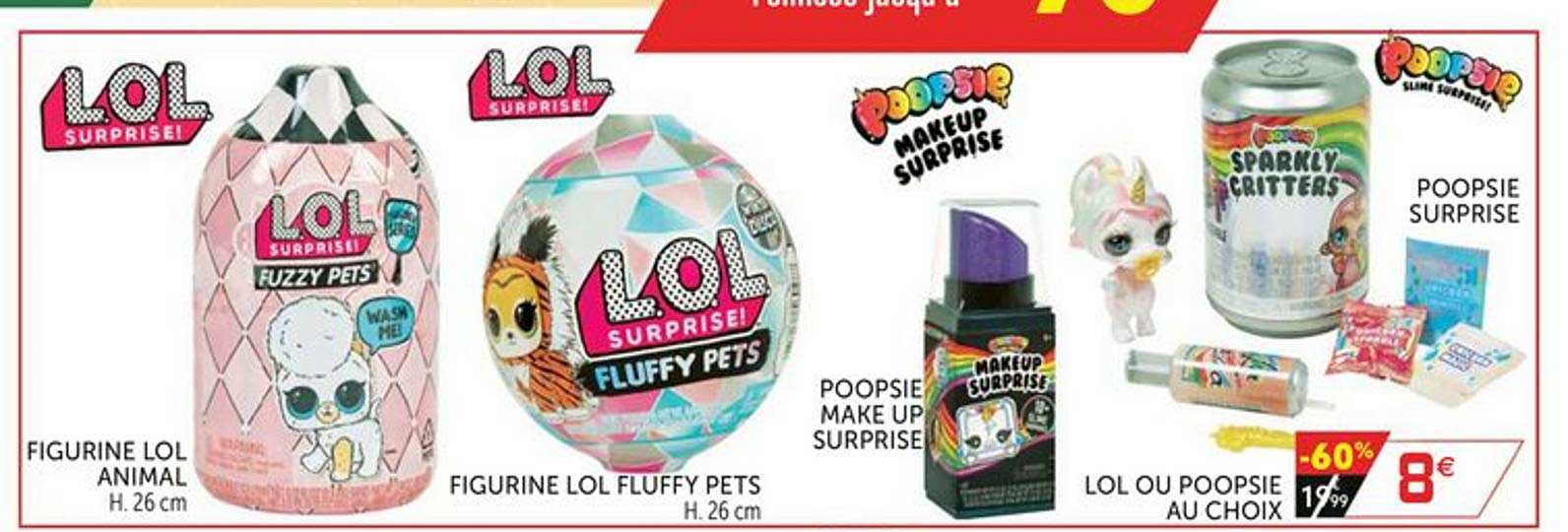 figurine lol animal, figurine lol fluffy pets, poopsie make up surprise, lol ou poopsie au choix, poopsie surprise