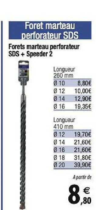 forets marteau perforateur sds + speeder 2