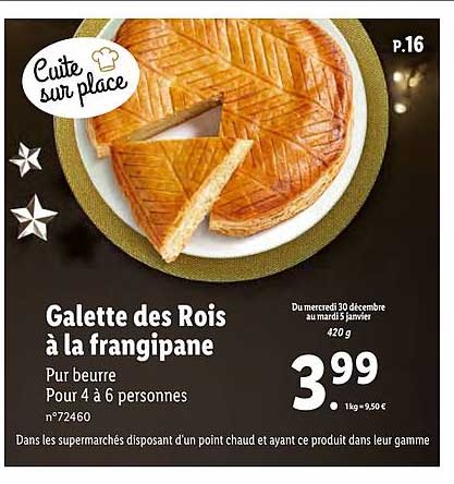 galette des rois à la frangipane