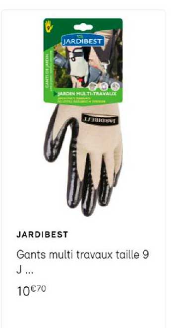gants multi travaux taille 9 jardibest