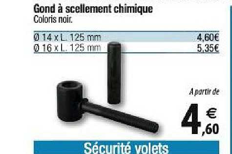 Gond à Scellement Chimique
