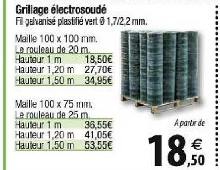 Grillage électrosoudé