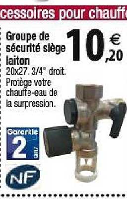 groupe de sécurité siège laiton