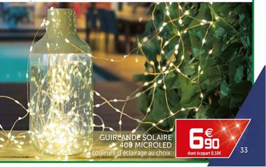 guirlande solaire 400 microled