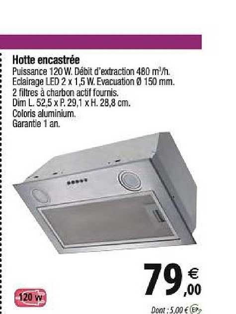 hotte encastrée