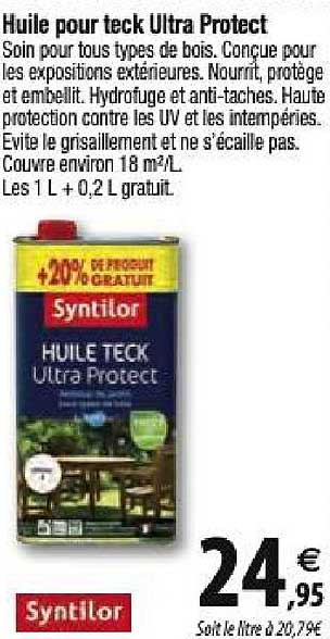huile pour teck ultra protect syntilor