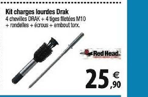 kit charges lourdes drak red head