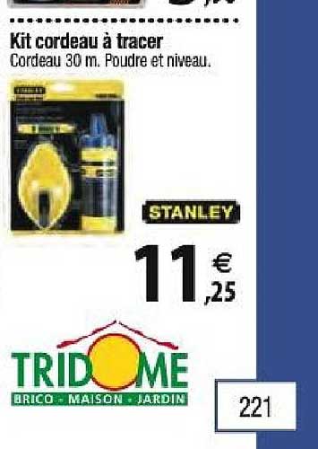 Kit Cordeau à Tracer Stanley