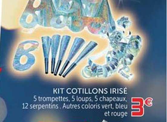 kit cotillons irisé