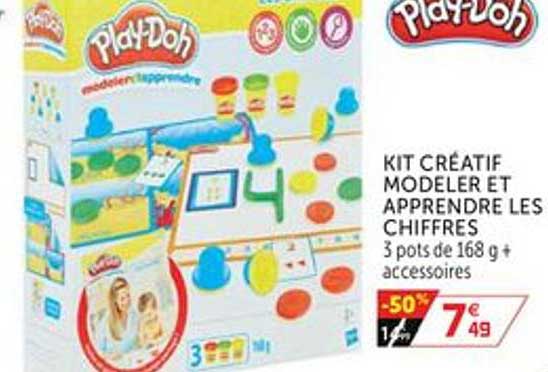 kit créatif modeler et apprendre les chiffres play-doh