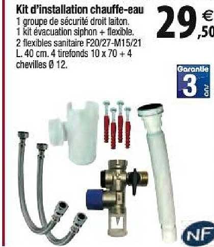 kit d'installation chauffe eau