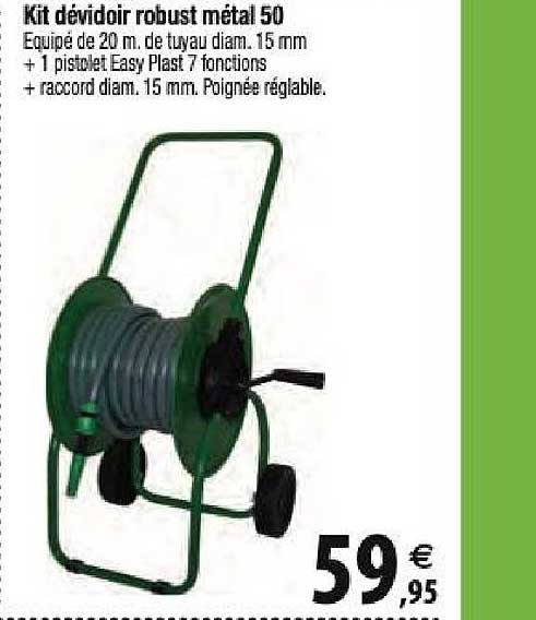 kit dévidoir robust métal 50