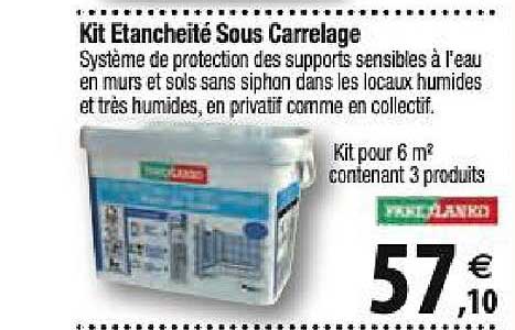 kit étanchéité sous carrelage