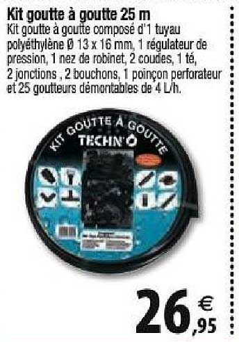 kit goutte à goutte 25 m techn'o