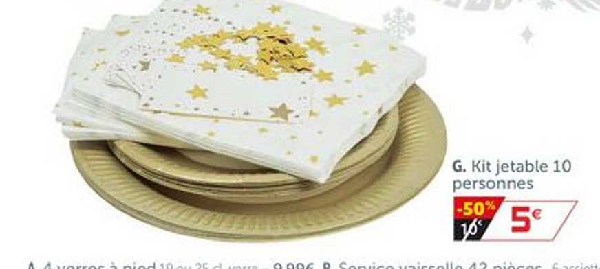 Kit Jetable 10 Personnes