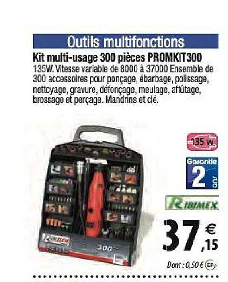 kit multi usage 300 pièces promkit300