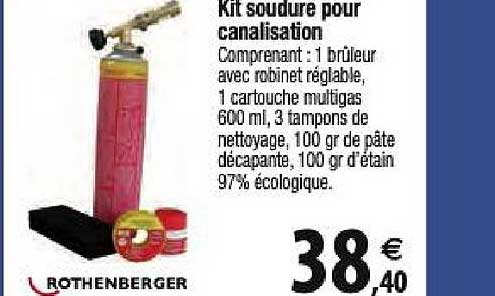 kit soudure pour canalisation
