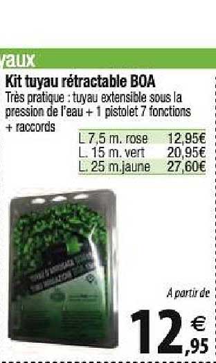 kit tuyau rétractable boa
