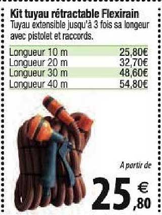 Kit Tuyau Rétractable Flexirain