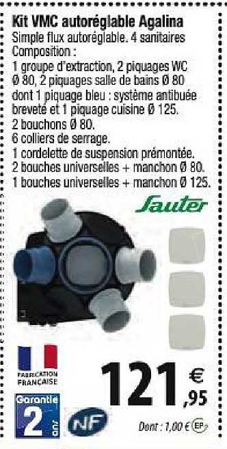 kit vmc autréglable agalina