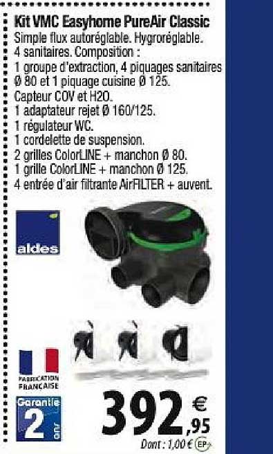 kit vmc easyhome pureair classic