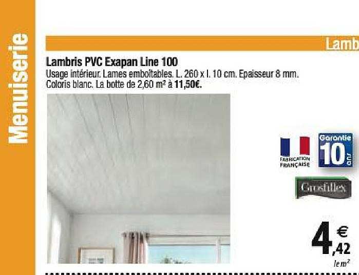 lambris pvc exapan line 100
