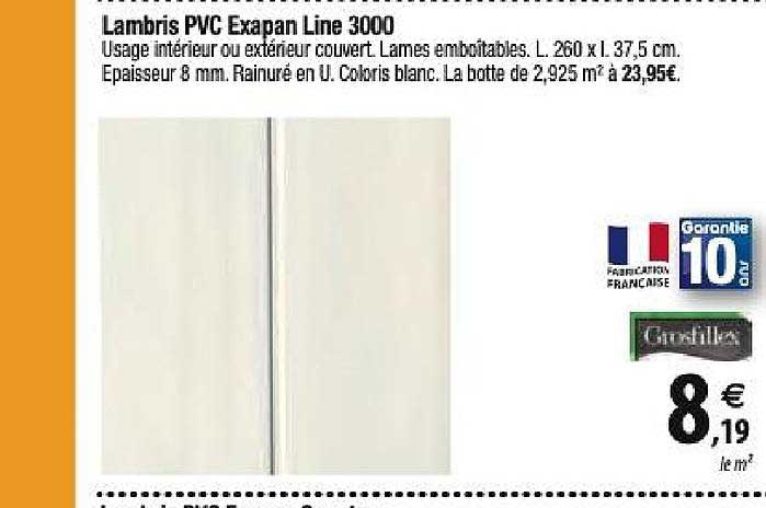 lambris pvc exapan line 3000