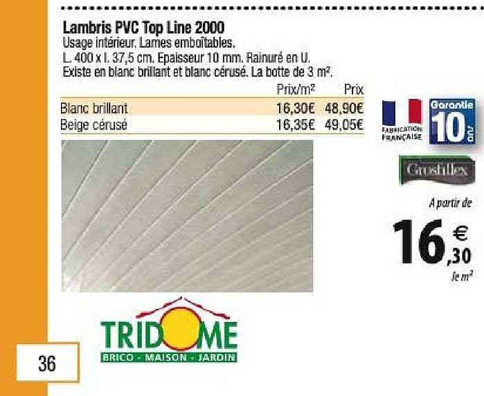 lambris pvc top line 2000