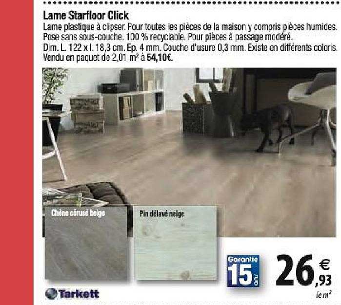 lame strarfloor click tarkett