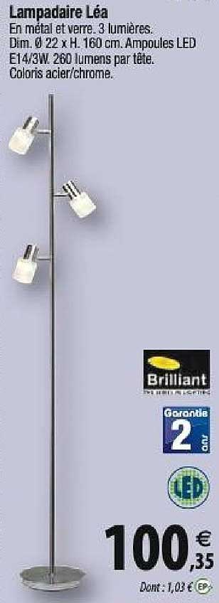 lampadaire léa brilliant