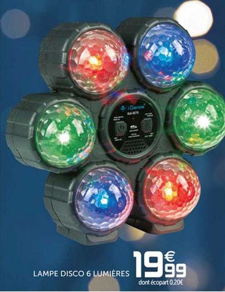 lampe disco 6 lumières
