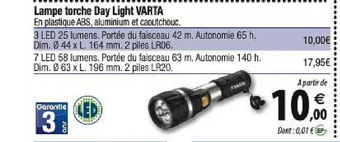lampe torche day light varta