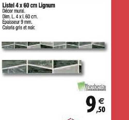 listel 4 x 60 cm lignum