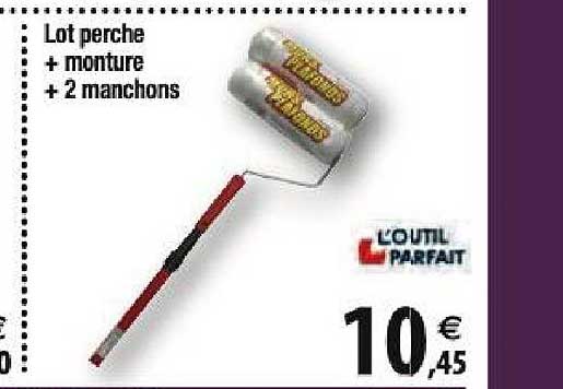 lot perche + monture + 2 manchons