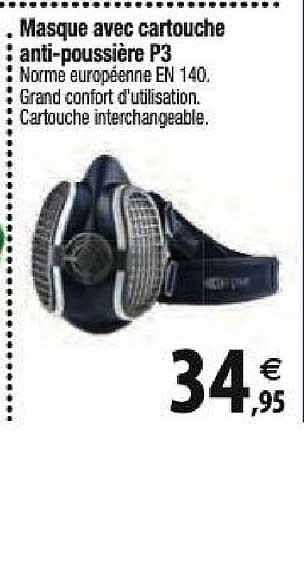 Masque Avec Cartouche Anti Poussières P3