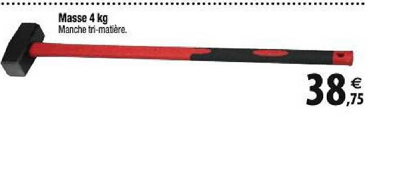 masse 4 kg manche tri-matière