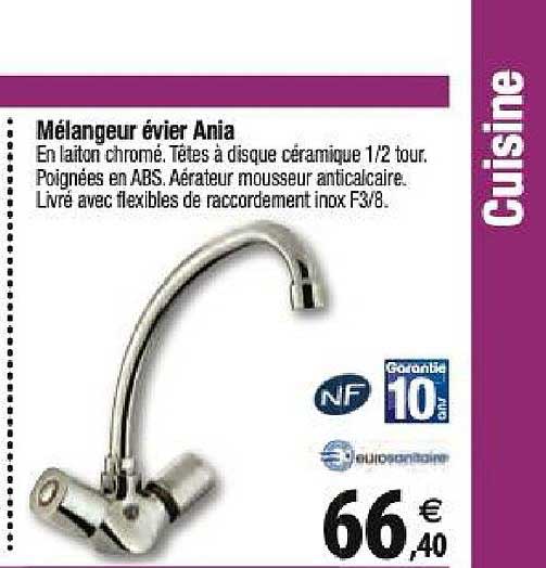 Mélangeur évier Ania