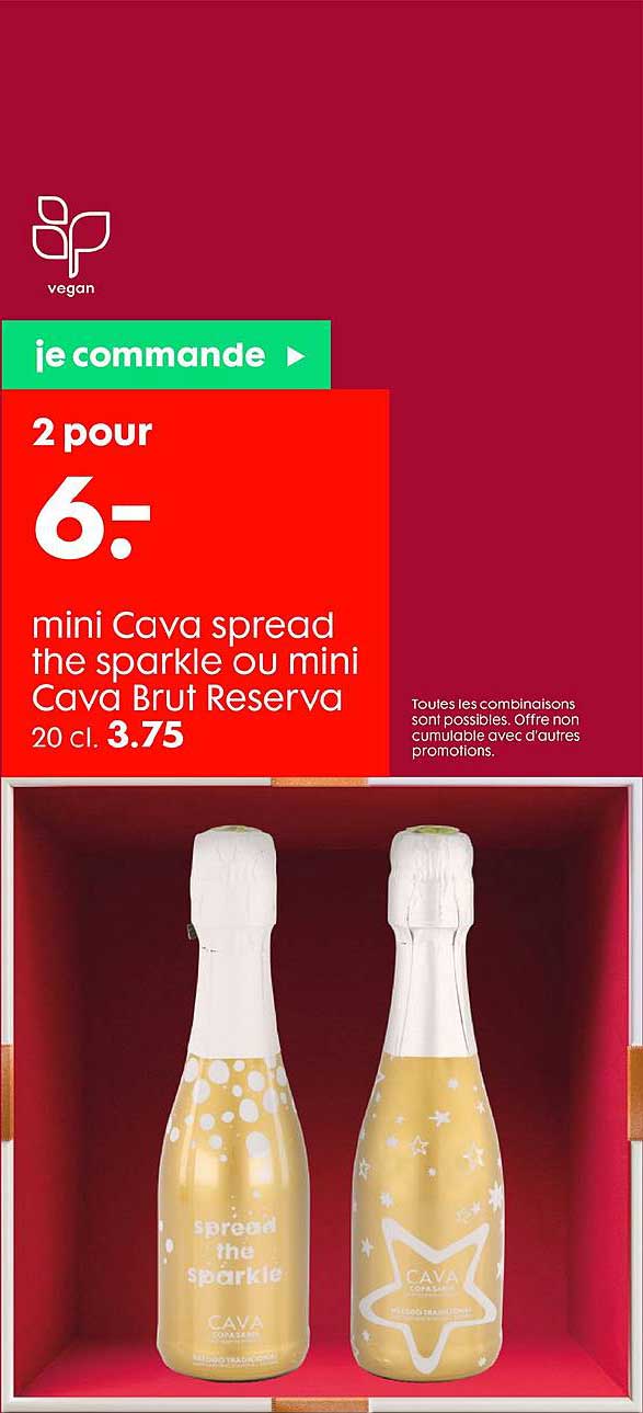 mini cava spread the sparkle ou mini cava brut reserva